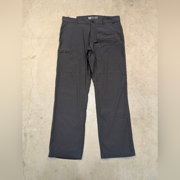 LB Tech Rainier Travel Chino Pants Gray Men's 36x29.5 - Picture 1 of 6